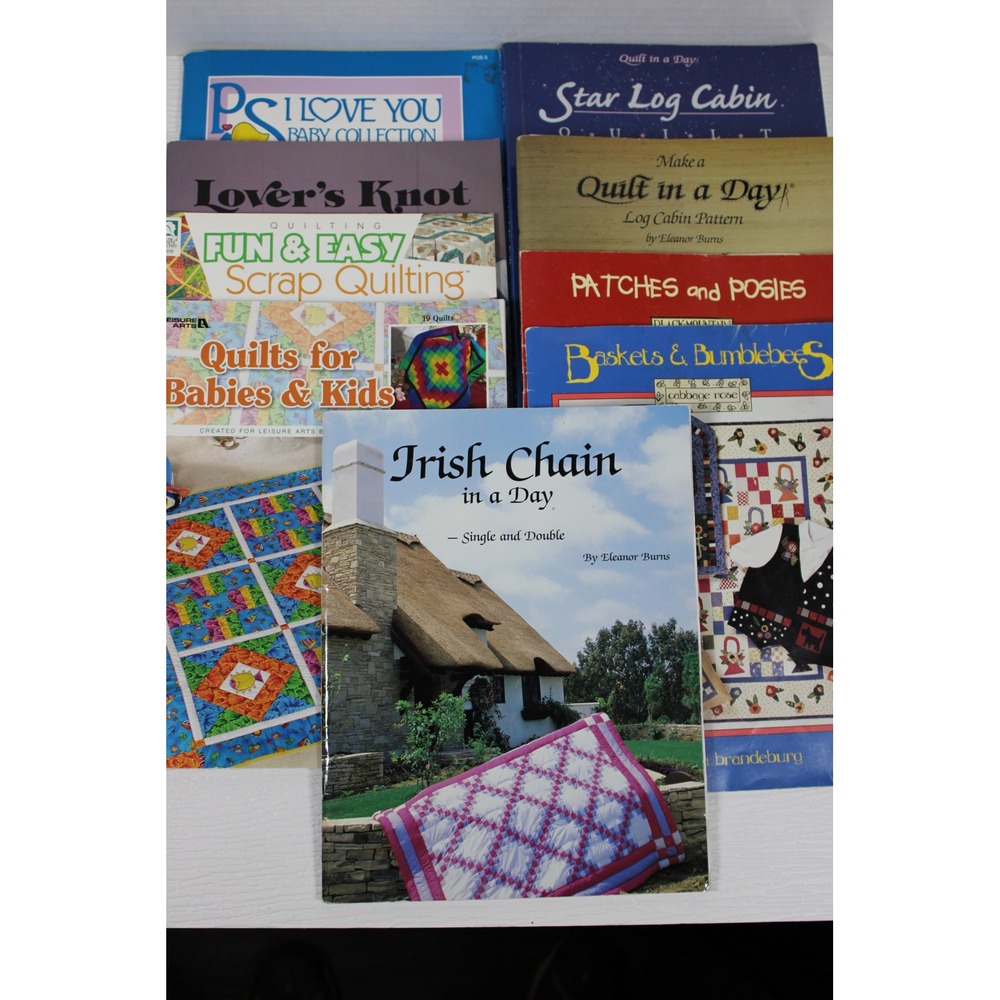 Quilting Pattern Book Lot of 9. See titles in description. S0207